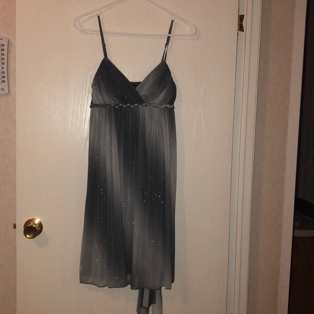 Gray Glittery Dress